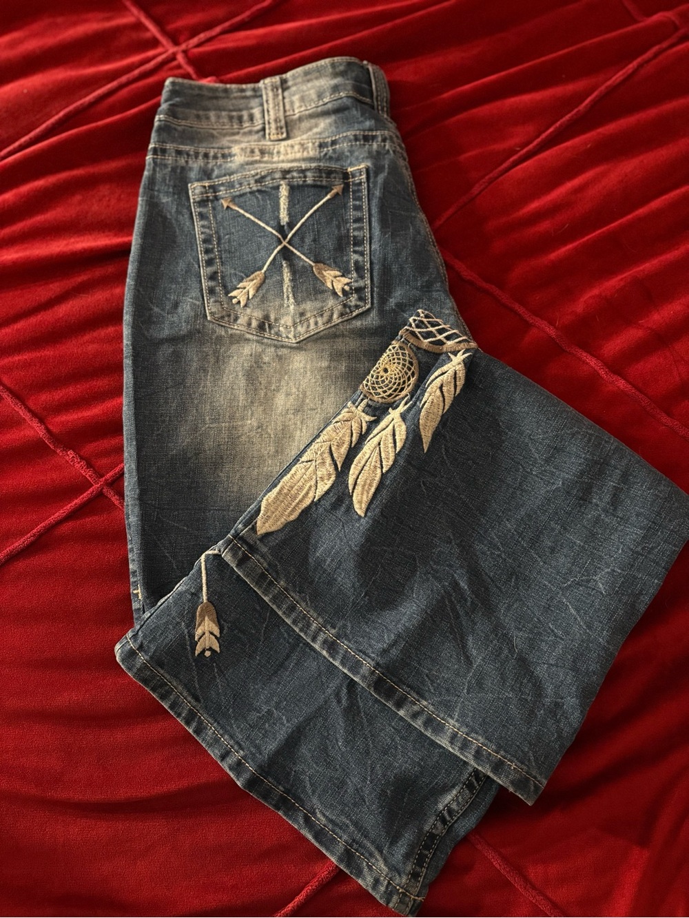 Women’s Boot Cut Jeans - Faded Blue